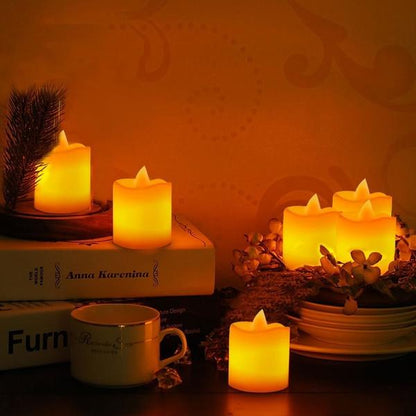 24-Piece: LED Flameless Tea Light Candle Indoor Lighting refund_fee:1200 Warranty