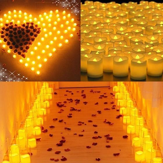 24-Piece: LED Flameless Tea Light Candle Indoor Lighting refund_fee:1200 Warranty