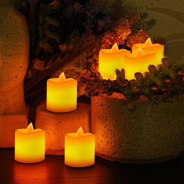 24-Piece: LED Flameless Tea Light Candle Indoor Lighting refund_fee:1200 Warranty