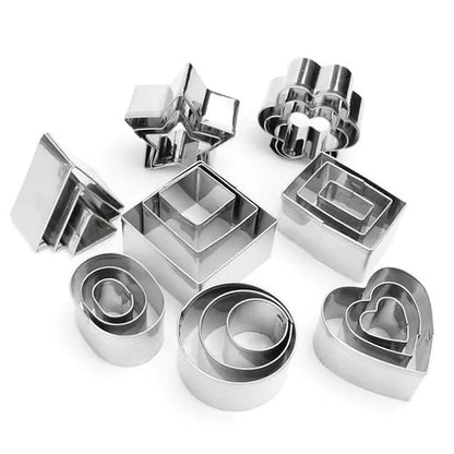 24-Piece: Stainless Steel Cookie Cutters Set Kitchen & Dining refund_fee:800