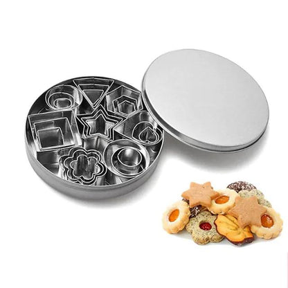 24-Piece: Stainless Steel Cookie Cutters Set Kitchen & Dining refund_fee:800