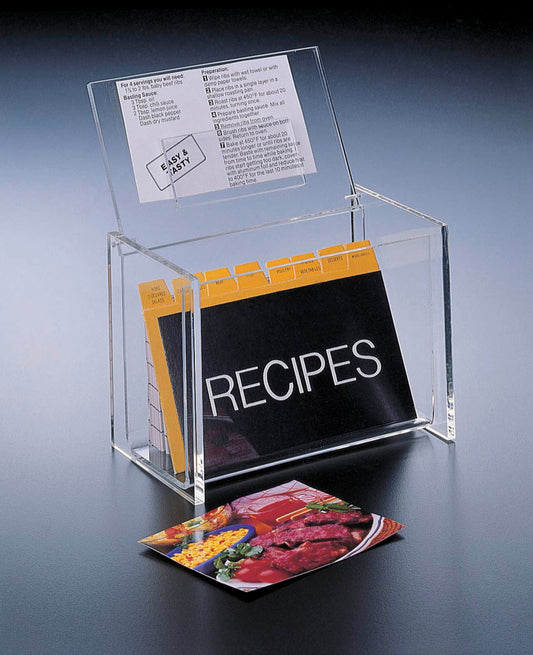 5 X 3 Lid-Display Recipe Box (W/Cards) Featured