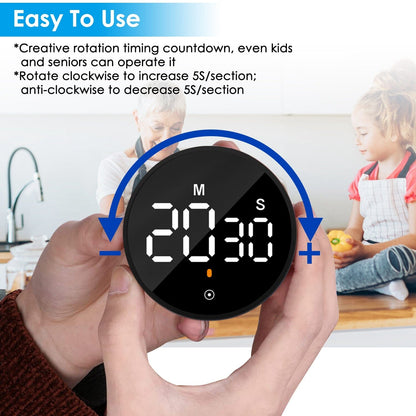 2.79" LED Digital Electronic Countdown Timer Dimmable Mutable Magnetic Clock __stock:50 Kitchen & Dining Low stock refund_fee:1200 Warranty