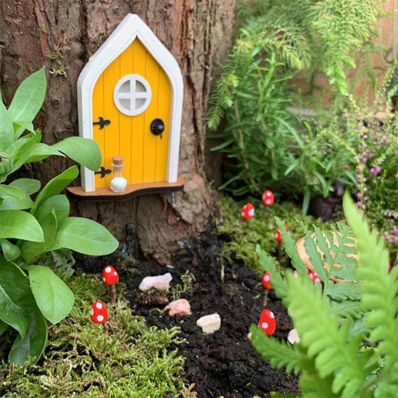 Fairy Tale Scene - Mini Elf Door decoration Garden & Patio