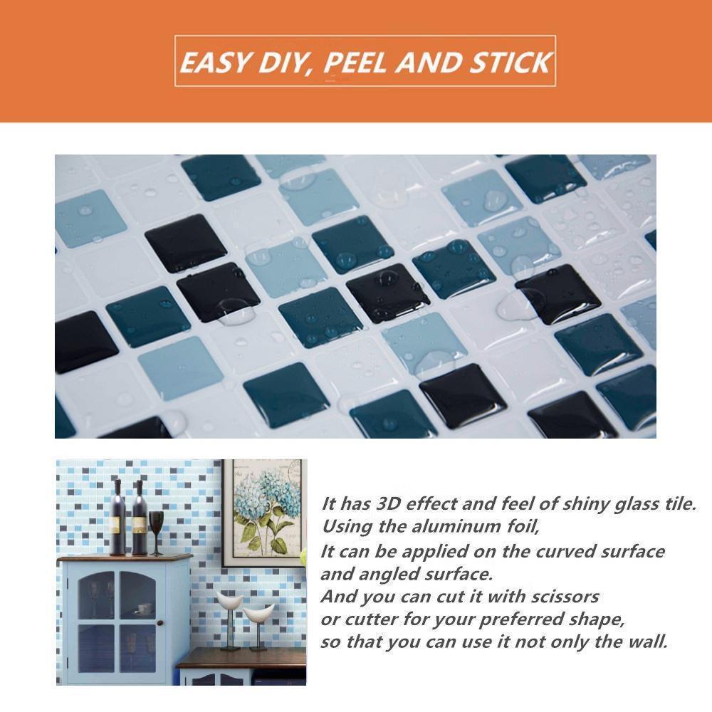 3D Mosaic Tile Self-adhesive Stickers bathroom decoration kitchen