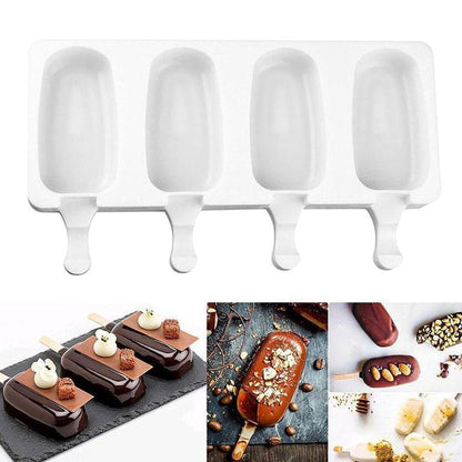 Silicone Easy Cream Mini Ice Cream Bar Mold Set kitchen Kitchen & Dining