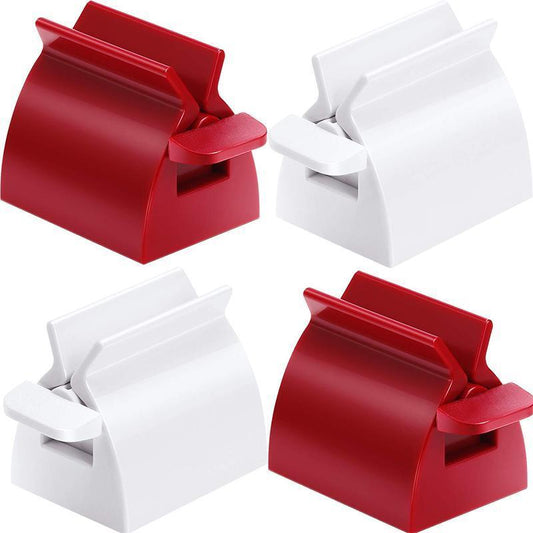 Rolling Tube Toothpaste Squeezer Toothpaste Holder Stand white bathroom