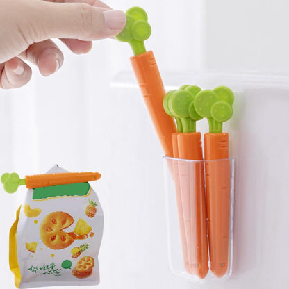 Carrot Food bag sealing clip, 5 PCs kitchen Kitchen & Dining storage