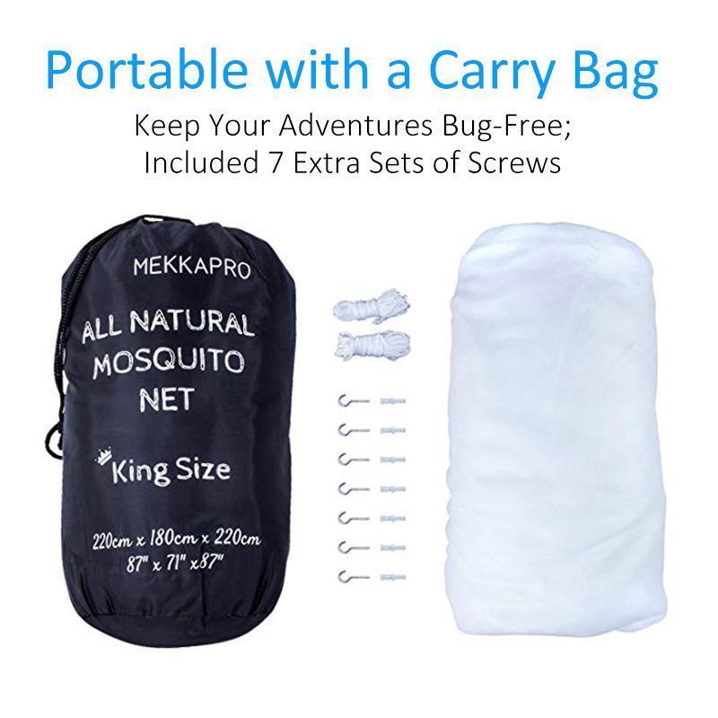 Ultra Large Mosquito Net with Carry Bag Bedding Sport & Outdoor