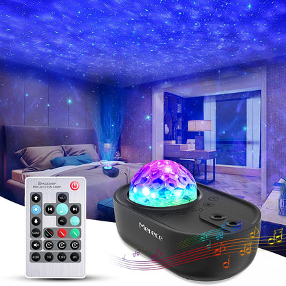 3-in-1 Galaxy Night Light Projector with Remote Control Black __stock:200 Indoor Lighting refund_fee:1200 show-color-swatches Warranty