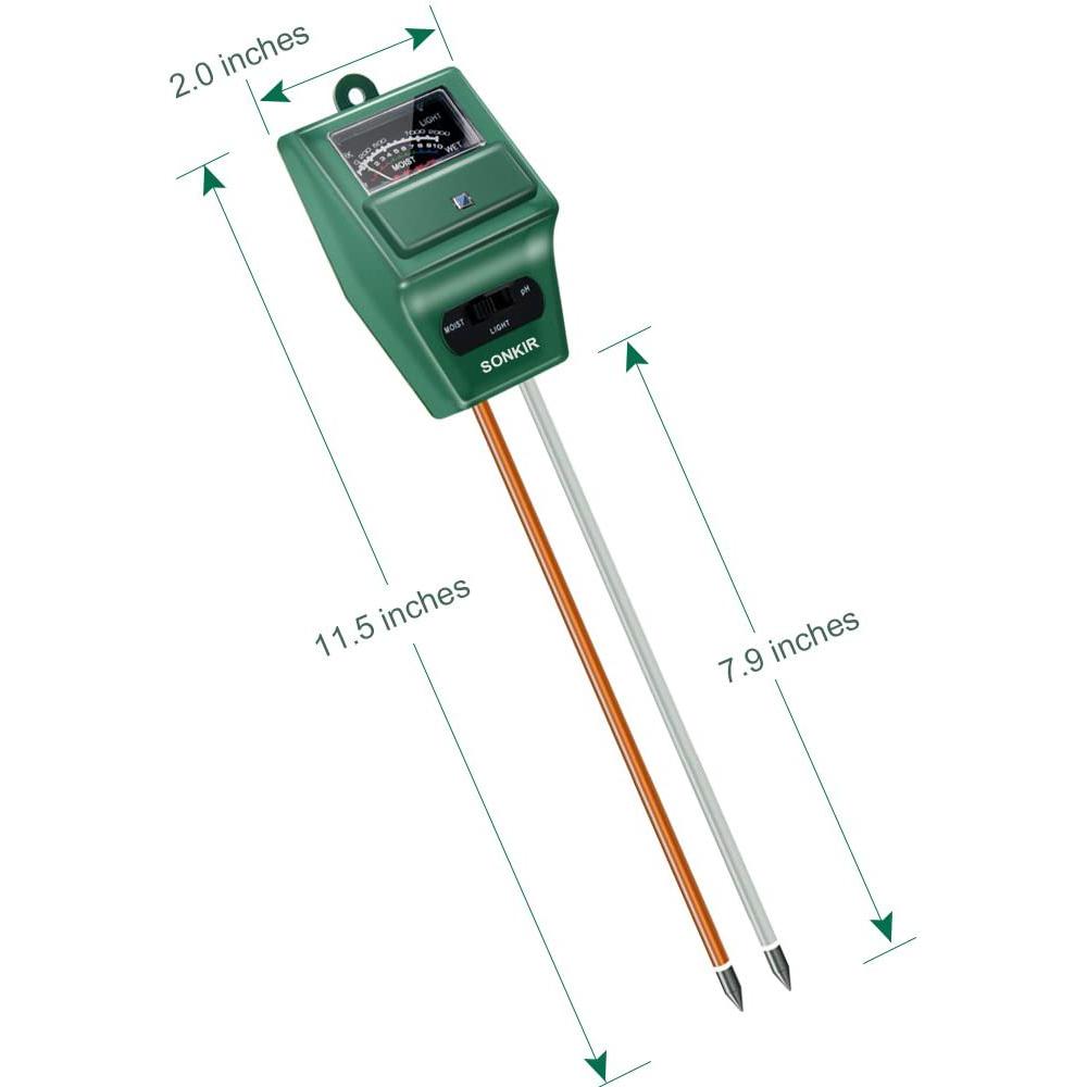 3-in-1 Soil Moisture/Light/pH Tester Garden & Patio refund_fee:800