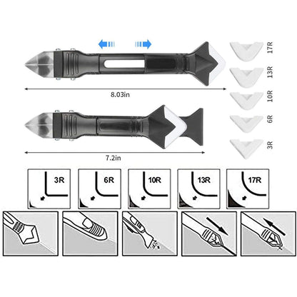 3-in-1 Stainless Steelhead Caulk Remover and Sealant Scraper __stock:200 Home Improvement refund_fee:800