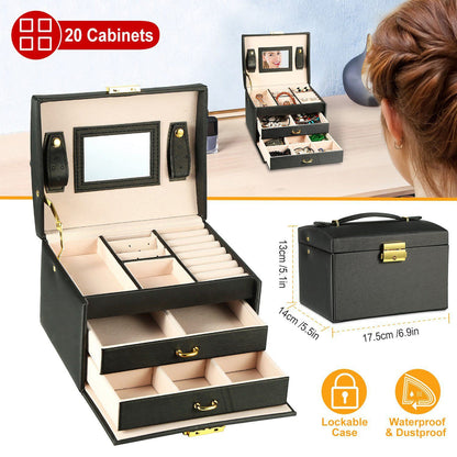 3-Layer Jewelry Case Organizer __stock:100 Closet & Storage Low stock refund_fee:1200