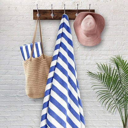 3-Pack: 30" x 60" Ultra-Soft 100% Cotton Striped Pool Cabana Hotel Beach Towels __stock:1000 Bath refund_fee:1200