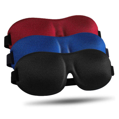 3-Pack: Blackout Eye Mask with Adjustable Strap Black/Blue/Red __label2:BOGO 30% OFF __stock:100 Bedding refund_fee:800