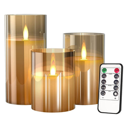 3-Pack: Flameless Battery Operated Candles __stock:50 Indoor Lighting Low stock refund_fee:1200 Warranty