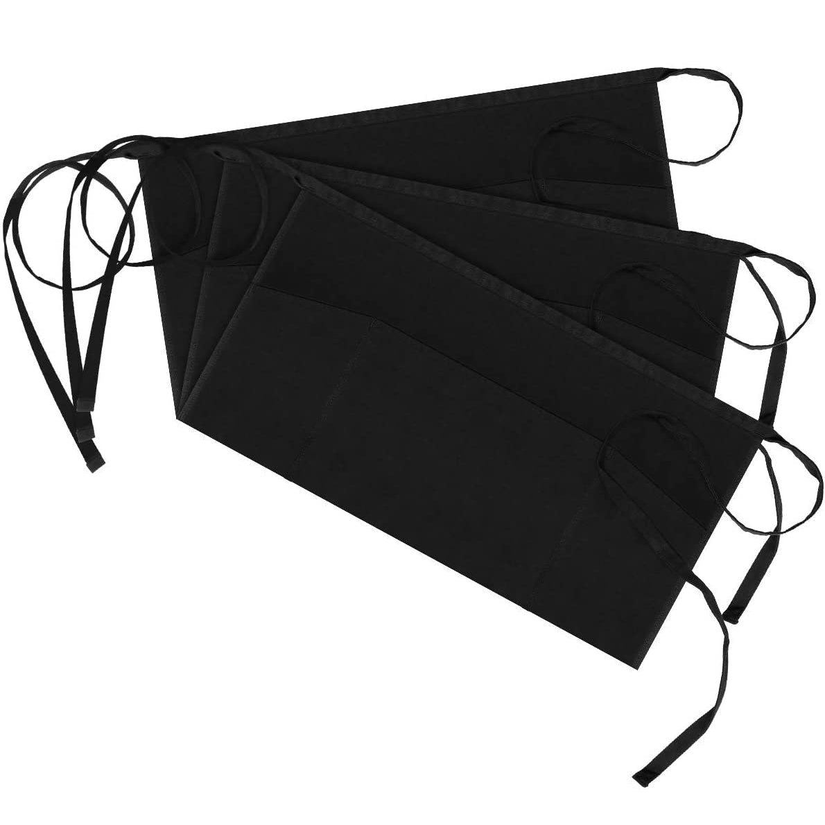 3-Pack: Syntus Server Aprons with 3 Pockets __stock:200 Kitchen & Dining refund_fee:1200