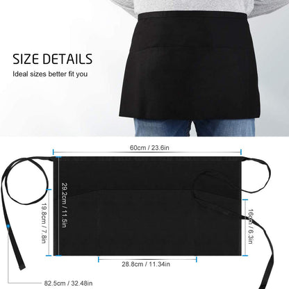 3-Pack: Syntus Server Aprons with 3 Pockets __stock:200 Kitchen & Dining refund_fee:1200