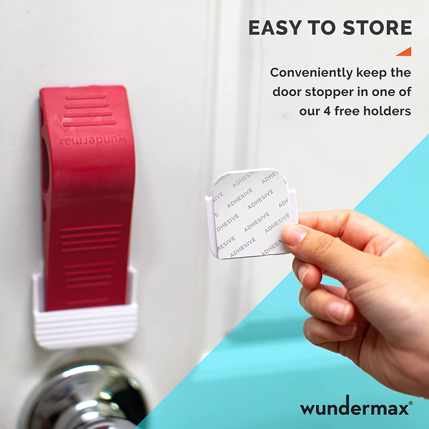 3-Pack: Wundermax Rubber Security Door Stoppers __stock:200 Home Improvement refund_fee:800