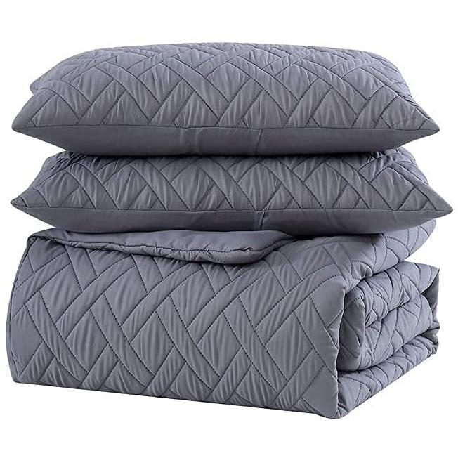 3-Piece: Embossed Quilted Larch Bedding Comforter Set __label2:BOGO 30% OFF __stock:250 Bedding refund_fee:1800