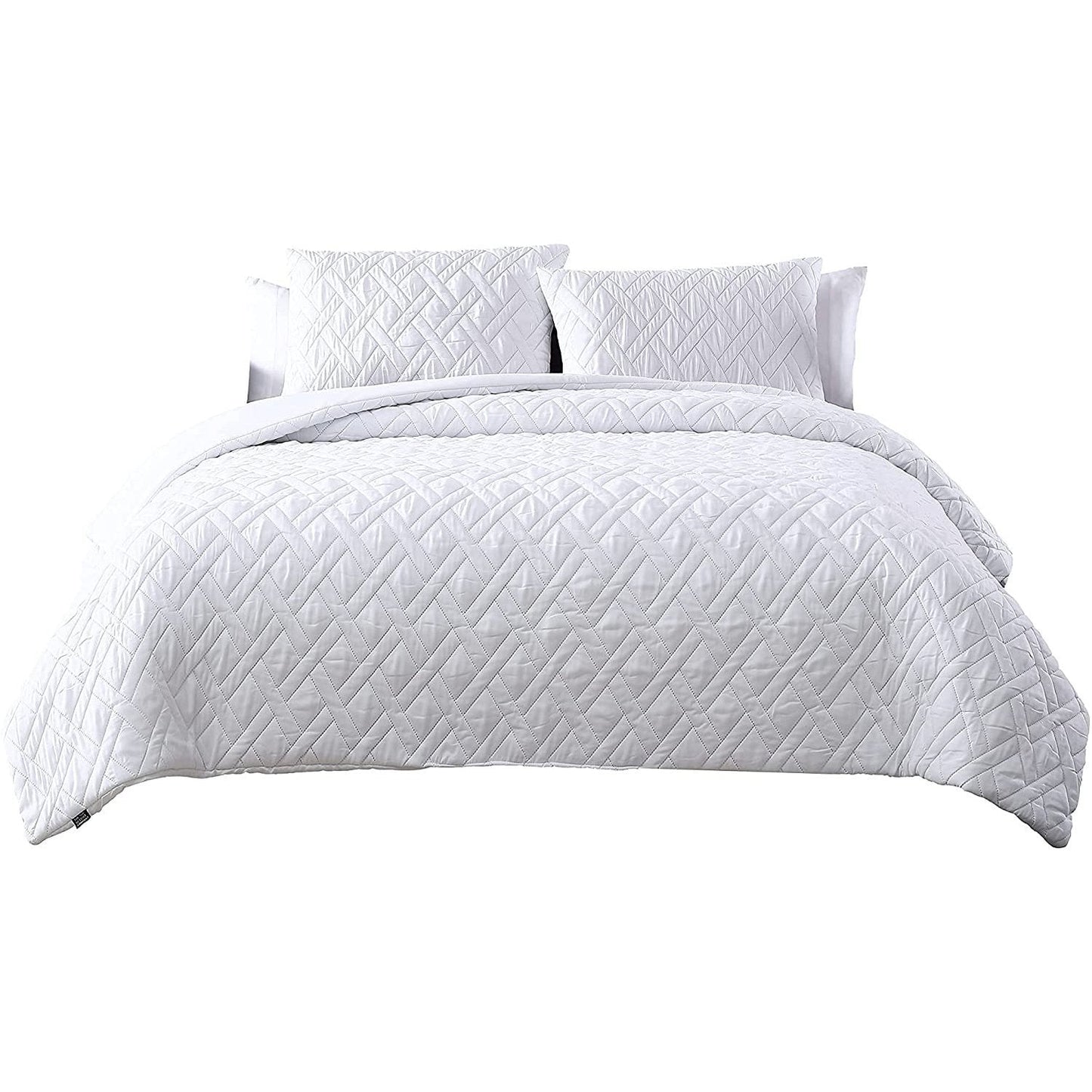 3-Piece: Embossed Quilted Larch Bedding Comforter Set __label2:BOGO 30% OFF __stock:250 Bedding refund_fee:1800