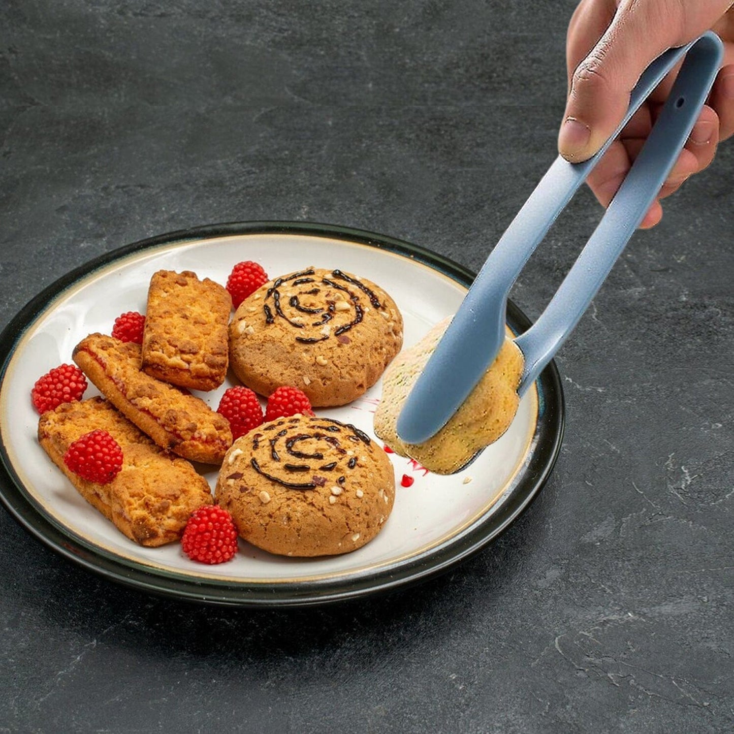 3-Piece: Non-Slip Multifunctional Food Tongs Clamps Cooking Kitchen Gadget __stock:800 Kitchen & Dining refund_fee:800