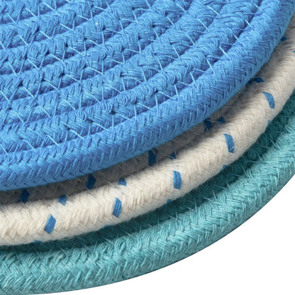 3-Piece Set: 100% Pure Cotton Thread Weave Hot Pot Holders __stock:500 Kitchen & Dining refund_fee:800