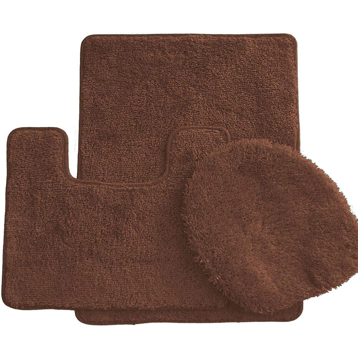 3-Piece Set: Ben&Jonah Elegant Bath Rug Set Brown __stock:50 Bath refund_fee:1200