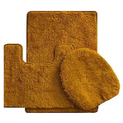 3-Piece Set: Ben&Jonah Elegant Bath Rug Set Gold __stock:50 Bath refund_fee:1200