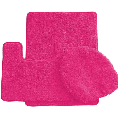 3-Piece Set: Ben&Jonah Elegant Bath Rug Set Hot Pink __stock:50 Bath refund_fee:1200