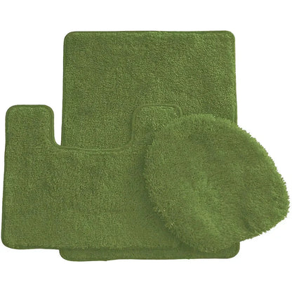 3-Piece Set: Ben&Jonah Elegant Bath Rug Set Olive __stock:50 Bath refund_fee:1200