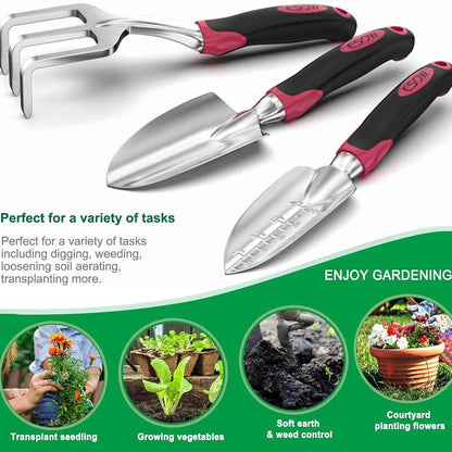 3-Piece Set: Cast-Aluminum Heavy Duty Gardening Kit Garden & Patio refund_fee:1200