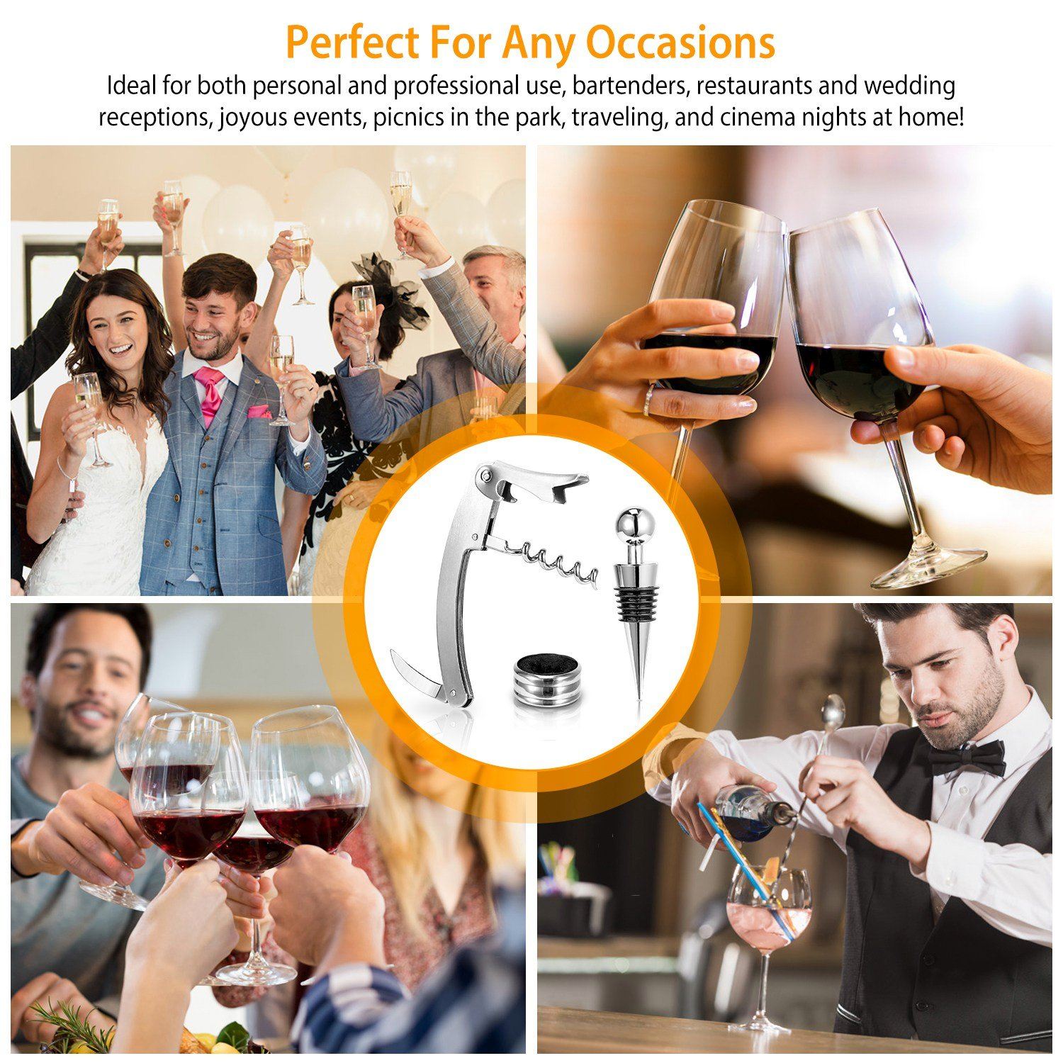 3-Piece Set: Corkscrew Bottle Opener Set __stock:600 Kitchen & Dining refund_fee:800