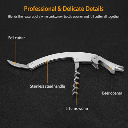 3-Piece Set: Corkscrew Bottle Opener Set __stock:600 Kitchen & Dining refund_fee:800