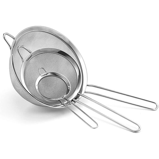 3-Piece Set: Cuisinart Mesh Strainers __stock:200 Kitchen & Dining refund_fee:800