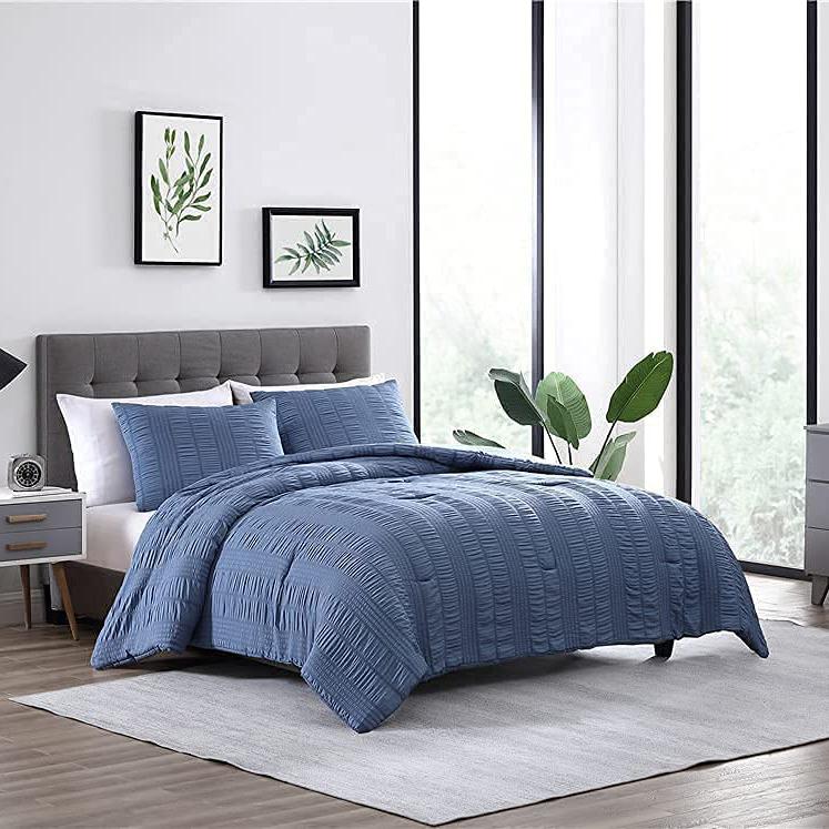 3-Piece Set: Elm Stripe Seersucker Bedding Collection __label2:BOGO 30% OFF __stock:250 Bedding refund_fee:1800