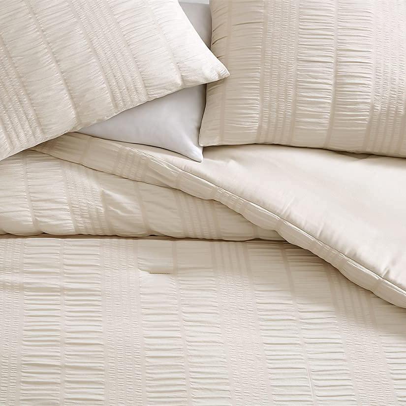 3-Piece Set: Elm Stripe Seersucker Bedding Collection __label2:BOGO 30% OFF __stock:250 Bedding refund_fee:1800