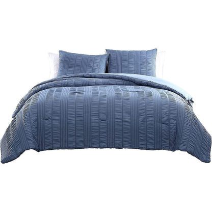 3-Piece Set: Elm Stripe Seersucker Bedding Collection __label2:BOGO 30% OFF __stock:250 Bedding refund_fee:1800