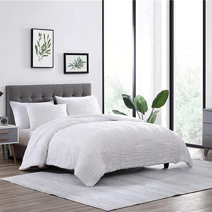 3-Piece Set: Elm Stripe Seersucker Bedding Collection __label2:BOGO 30% OFF __stock:250 Bedding refund_fee:1800