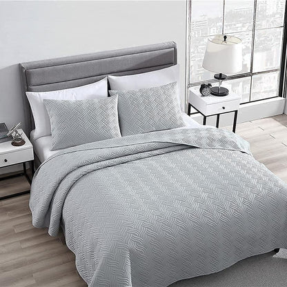 3-Piece Set: Embossed Quilted Comforter Set __label2:BOGO 30% OFF __stock:350 Bedding refund_fee:1800