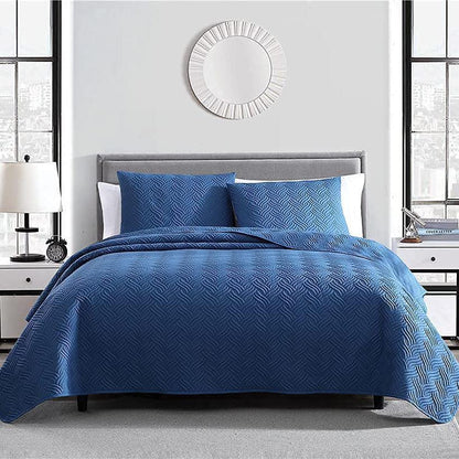 3-Piece Set: Embossed Quilted Comforter Set __label2:BOGO 30% OFF __stock:350 Bedding refund_fee:1800