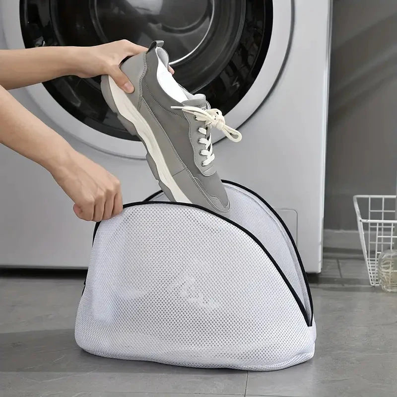 3-Piece Set: Mesh Shoe Laundry Bags with Zip Closure __stock:200 Household Appliances refund_fee:800