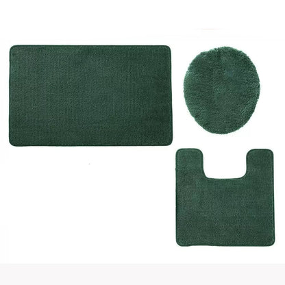 3-Piece Set: Simple Elegance by Ben&Jonah Bath Rug Emerald __stock:100 Bath refund_fee:1200 show-color-swatches