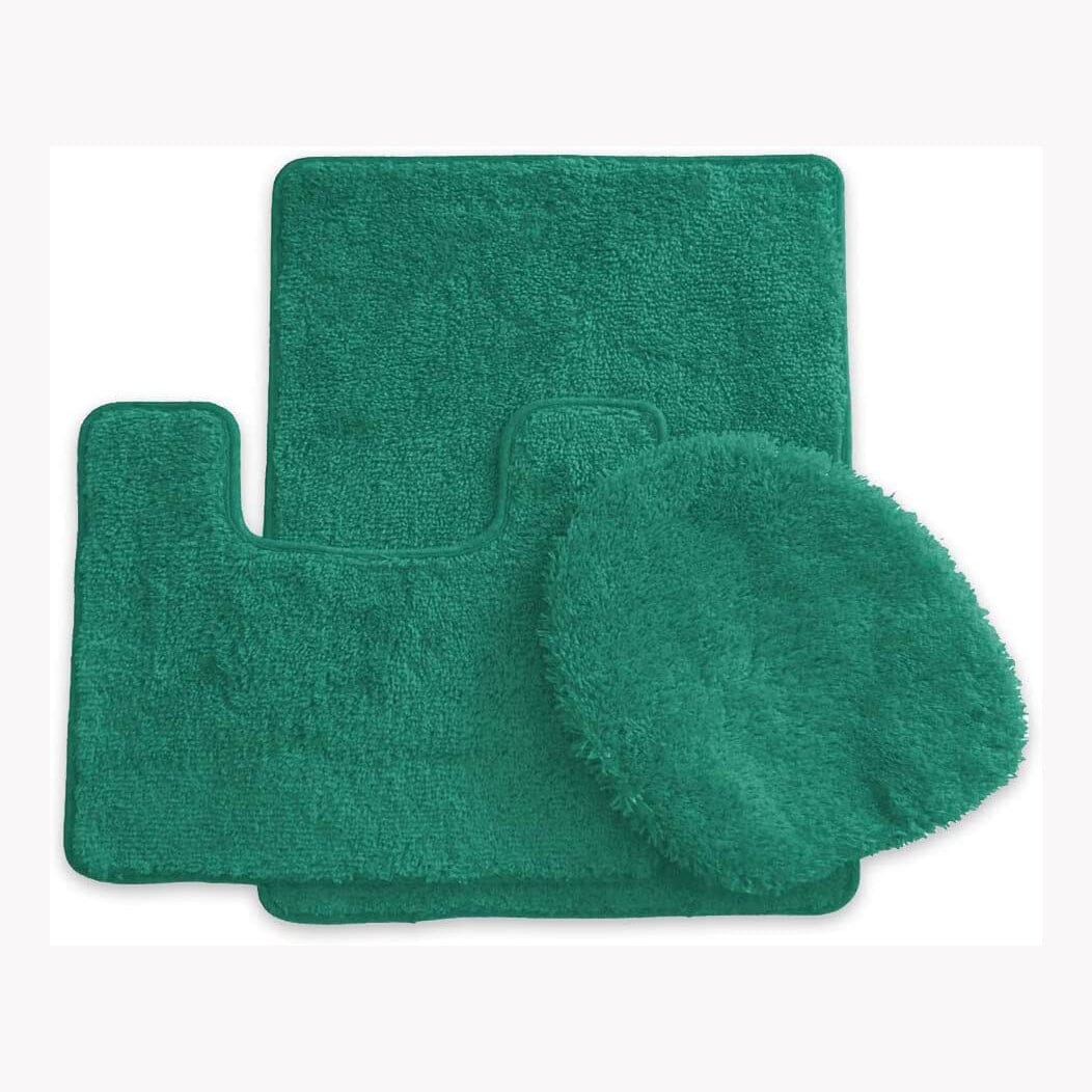 3-Piece Set: Simple Elegance by Ben&Jonah Bath Rug Green __stock:100 Bath refund_fee:1200 show-color-swatches