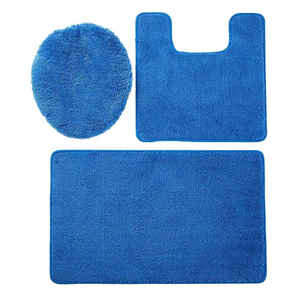 3-Piece Set: Simple Elegance by Ben&Jonah Bath Rug Royal Blue __stock:100 Bath refund_fee:1200 show-color-swatches