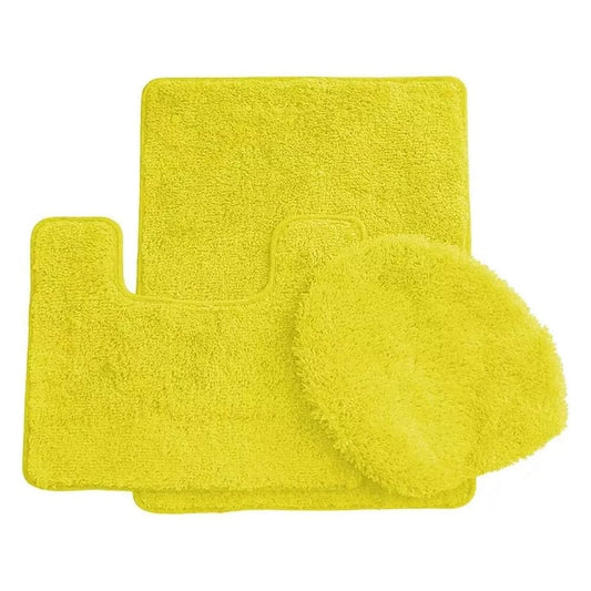 3-Piece Set: Simple Elegance by Ben&Jonah Bath Rug Yellow __stock:100 Bath refund_fee:1200 show-color-swatches