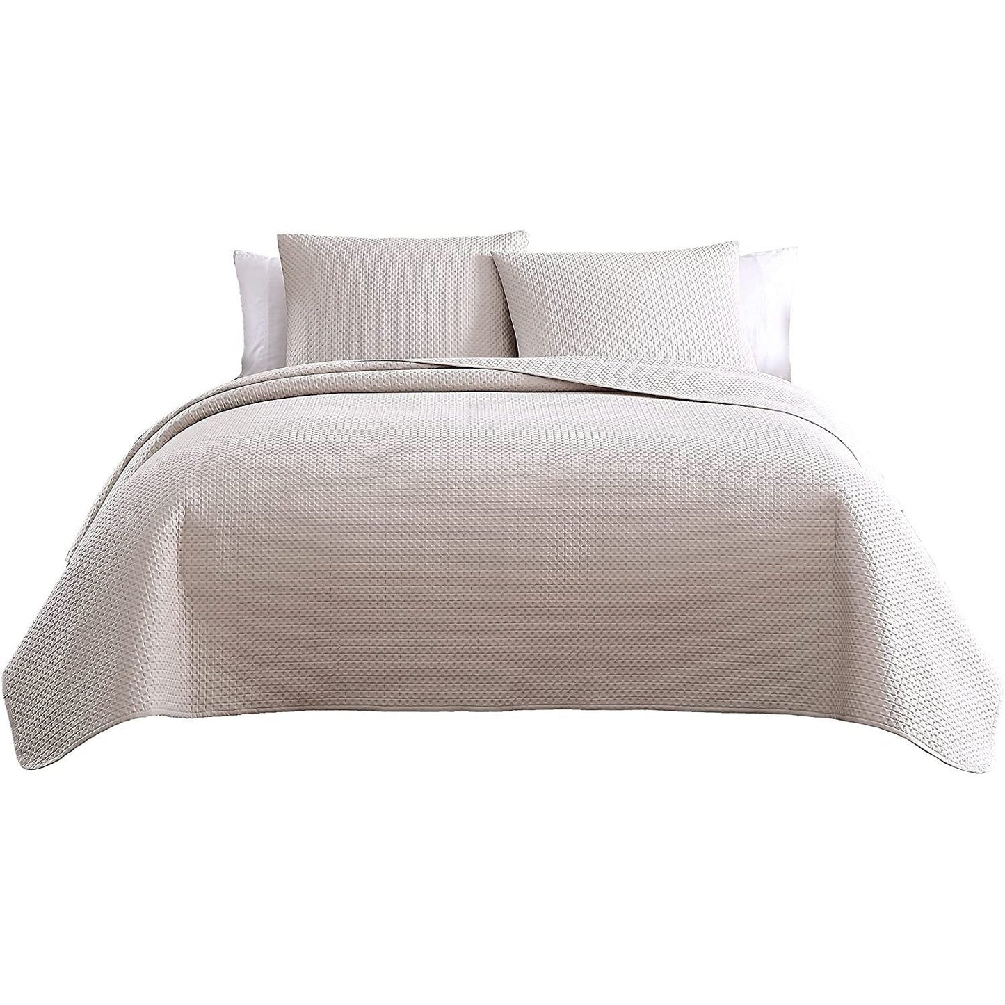 3-Piece: The Nesting Company Aspen Bedding Collection Embossed Quilt Coverlet Bedspread Set __label2:BOGO 30% OFF __stock:350 Bedding refund_fee:1800