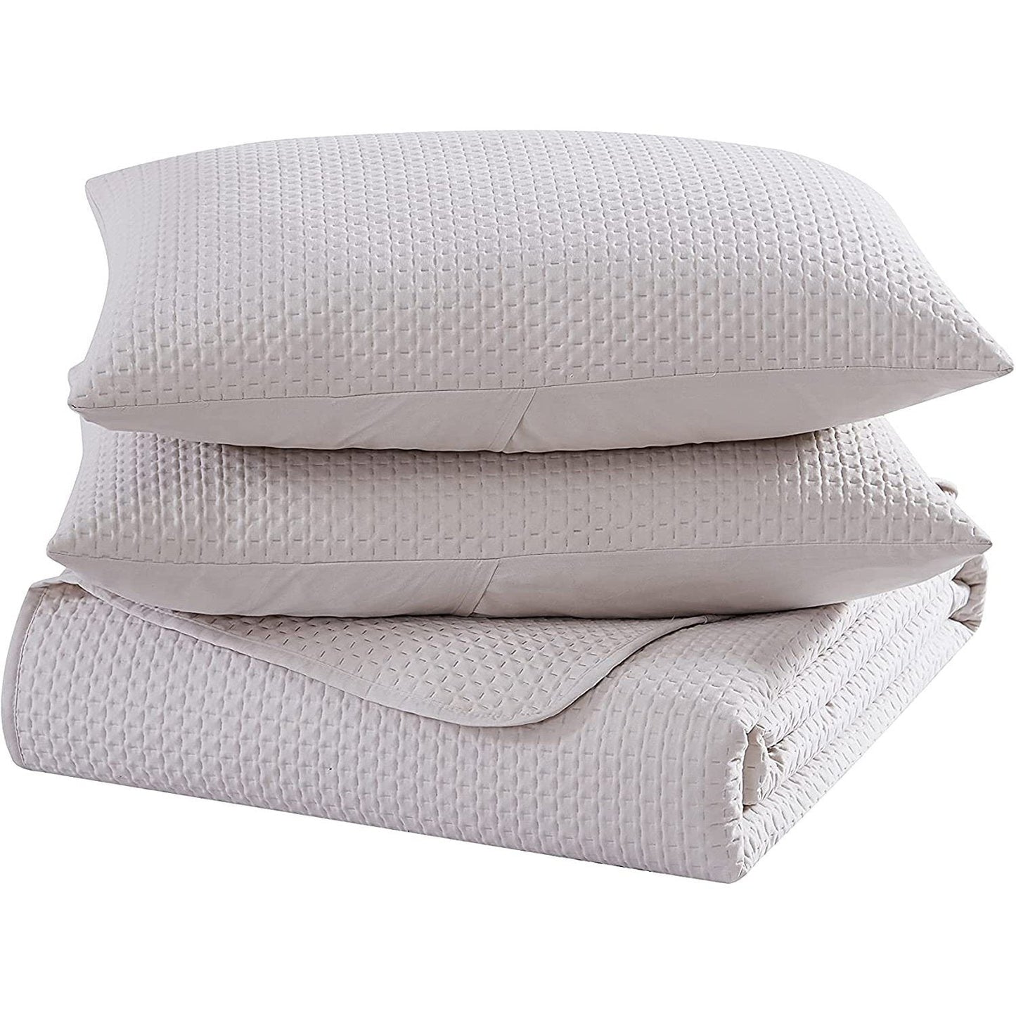 3-Piece: The Nesting Company Aspen Bedding Collection Embossed Quilt Coverlet Bedspread Set __label2:BOGO 30% OFF __stock:350 Bedding refund_fee:1800