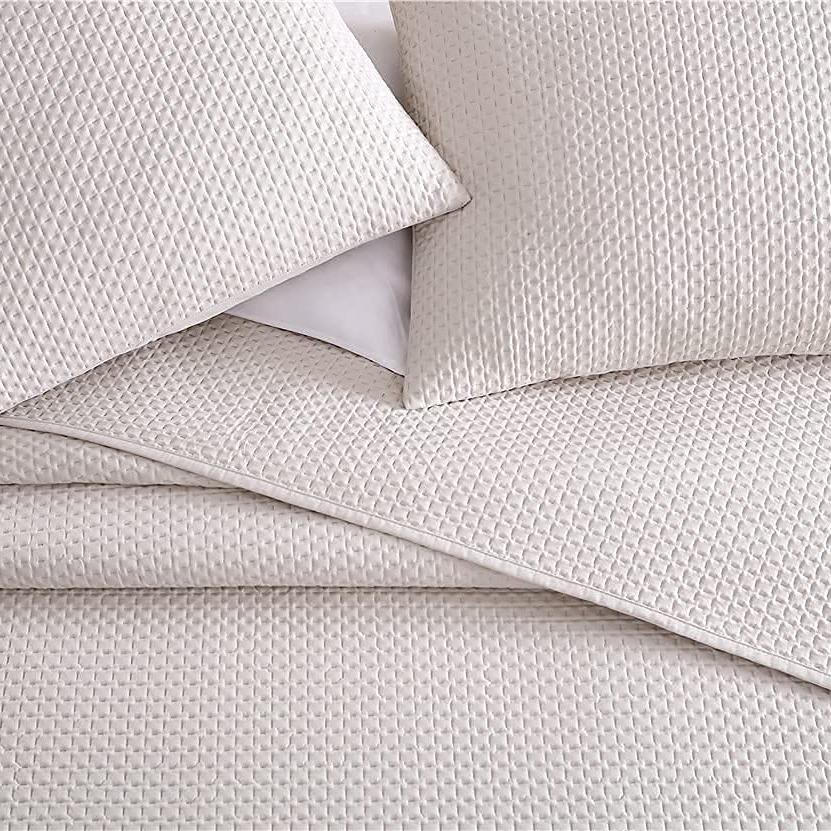 3-Piece: The Nesting Company Aspen Bedding Collection Embossed Quilt Coverlet Bedspread Set __label2:BOGO 30% OFF __stock:350 Bedding refund_fee:1800