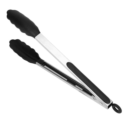 3-Pieces: Kitchen Tongs Stainless Steel with Silicon Kitchen & Dining refund_fee:800